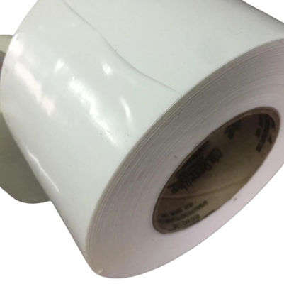 نوار بسته بندی کوچک سفید LDPE 100mm عرض 30m طول با هسته پلاستیکی 3'