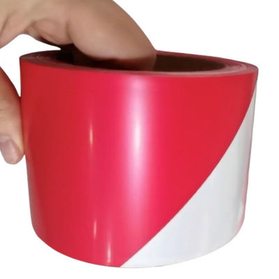 فیلمی محافظ 80 - 150 میکران PE LDPE HDPE نوار هشدار قرمز سفید