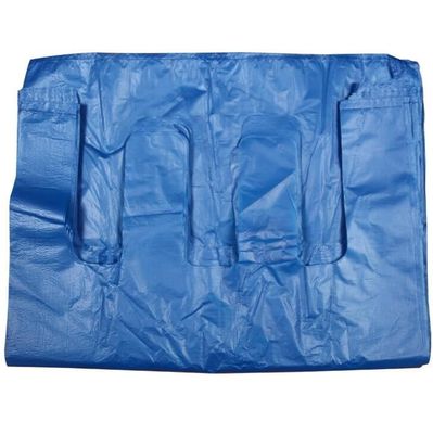 OEM سبک جلیقه آبی کیسه های پلاستیکی 0.03mm ضخامت کیسه های بزرگ پلاستیکی مواد غذایی
