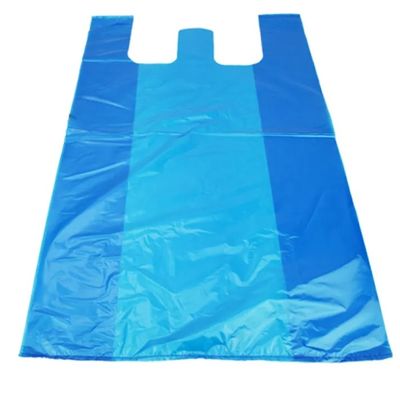 OEM سبک جلیقه آبی کیسه های پلاستیکی 0.03mm ضخامت کیسه های بزرگ پلاستیکی مواد غذایی