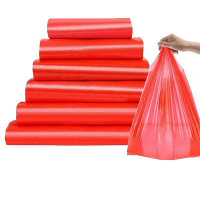 کیسه های حمل و نقل واسک پلاستیکی قابل استفاده متوسط HDPE LDPE کیسه های تی شرت رنگی