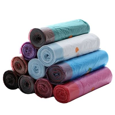 کیسه زباله LDPE کشنده 0.04mm ضخامت سطل سطل زباله روی رول